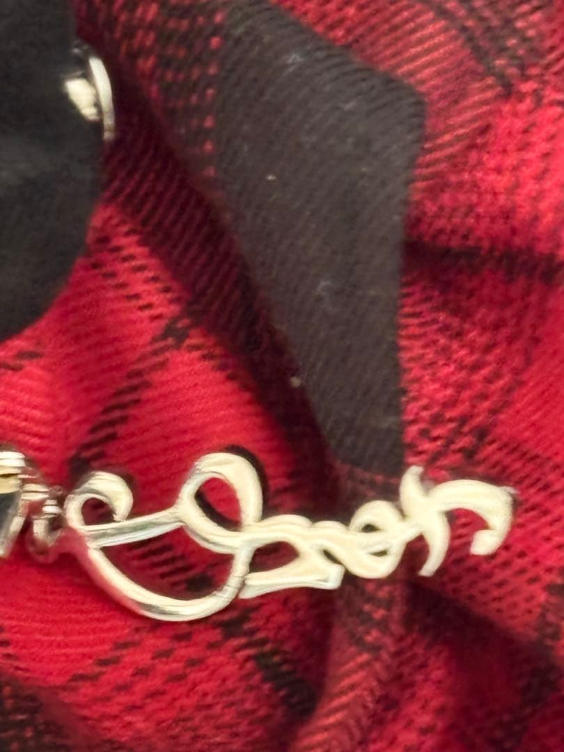 DustDevil ダストデビル チェックフリルオールインワンピース RED