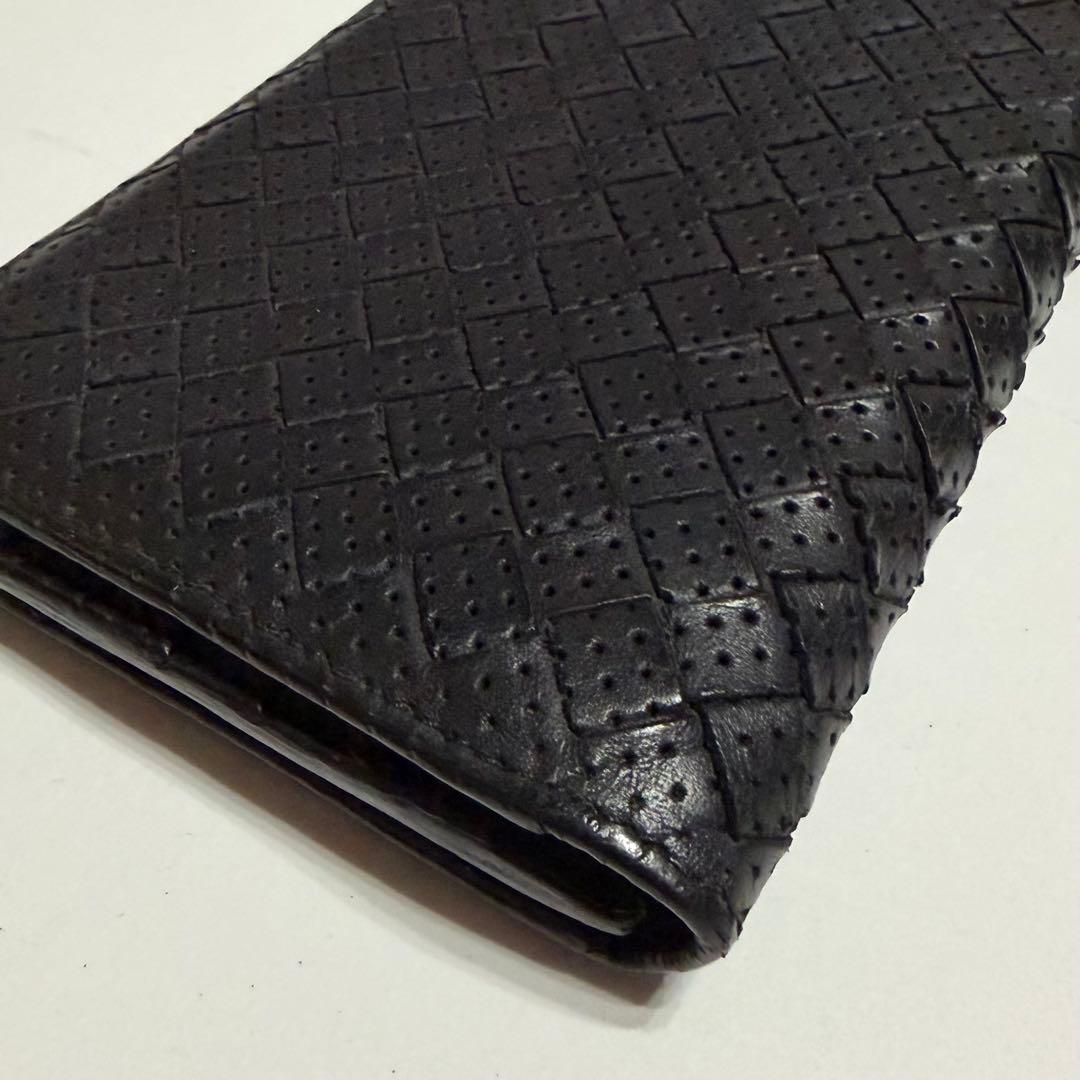 ボッテガヴェネタ イントレチャート 長財布 黒