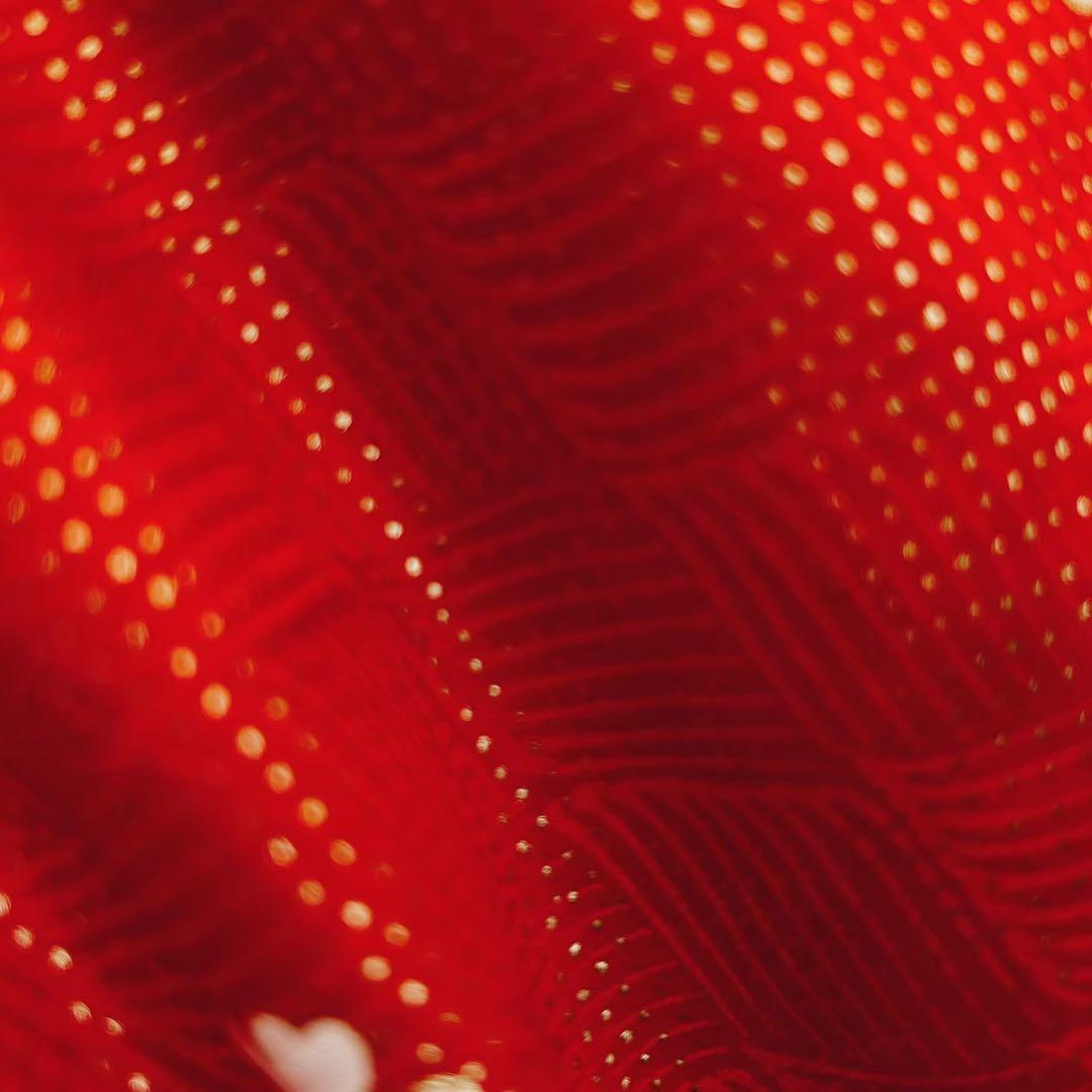 七五三　7歳女の子 　セット　小物セット　正絹袋帯 蝶　5484