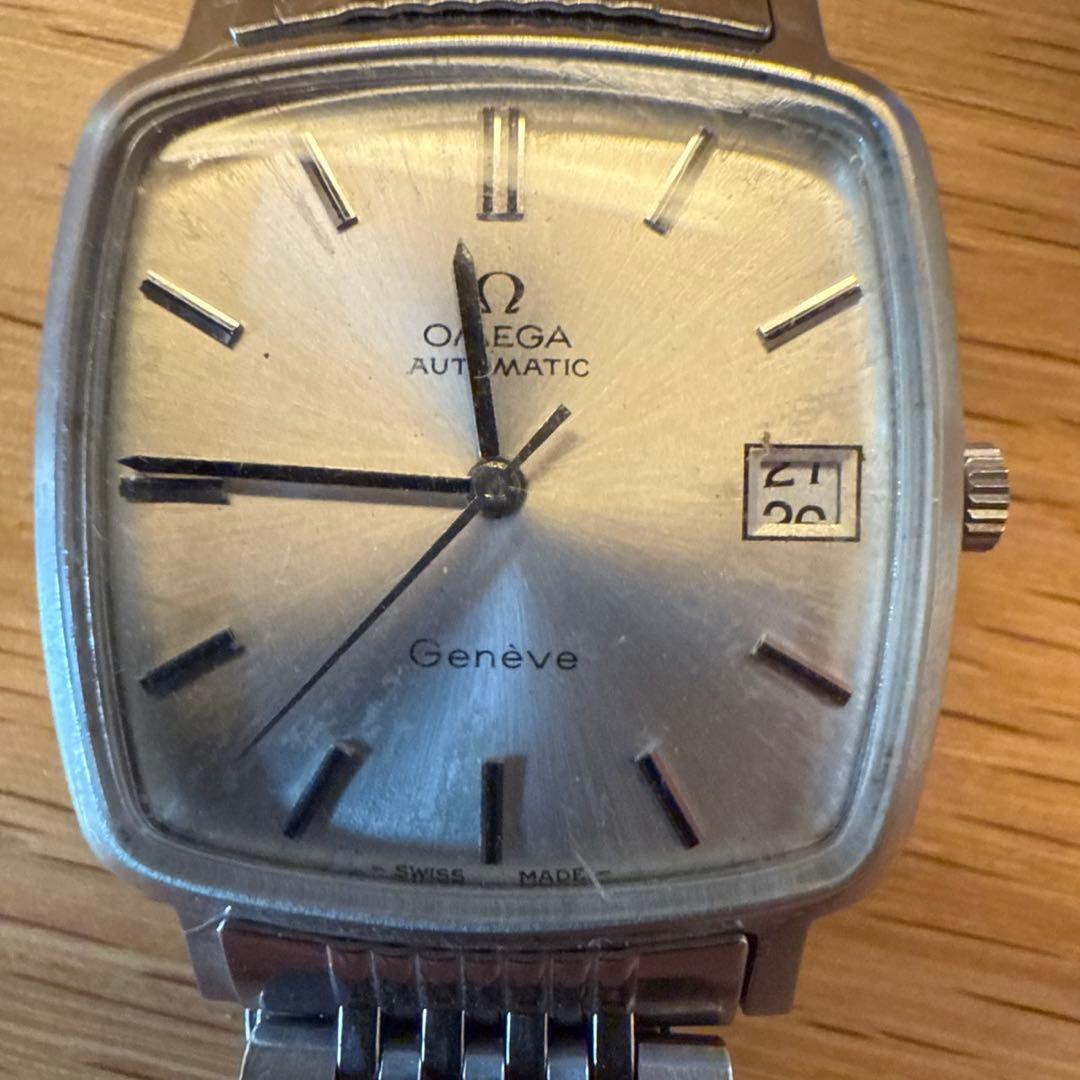 オメガ Geneve 自動巻き時計 ステンレス　ジュネーブ