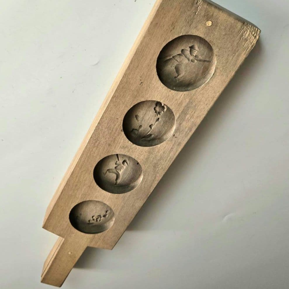 M-1309 戦前の菓子型　珍品　古い菓子型　木型