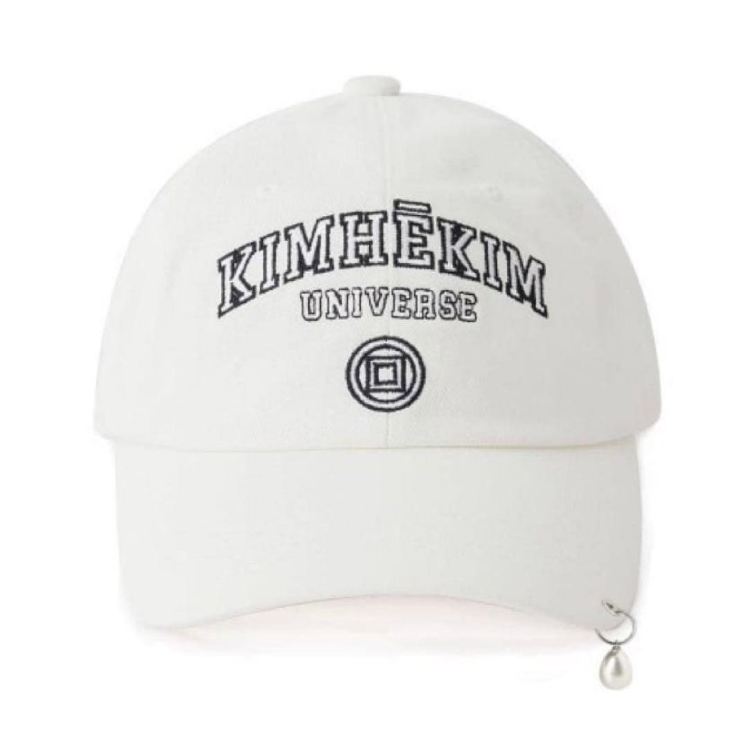 KIMHEKIM Pearl Pierced Baseball Cap キャップ