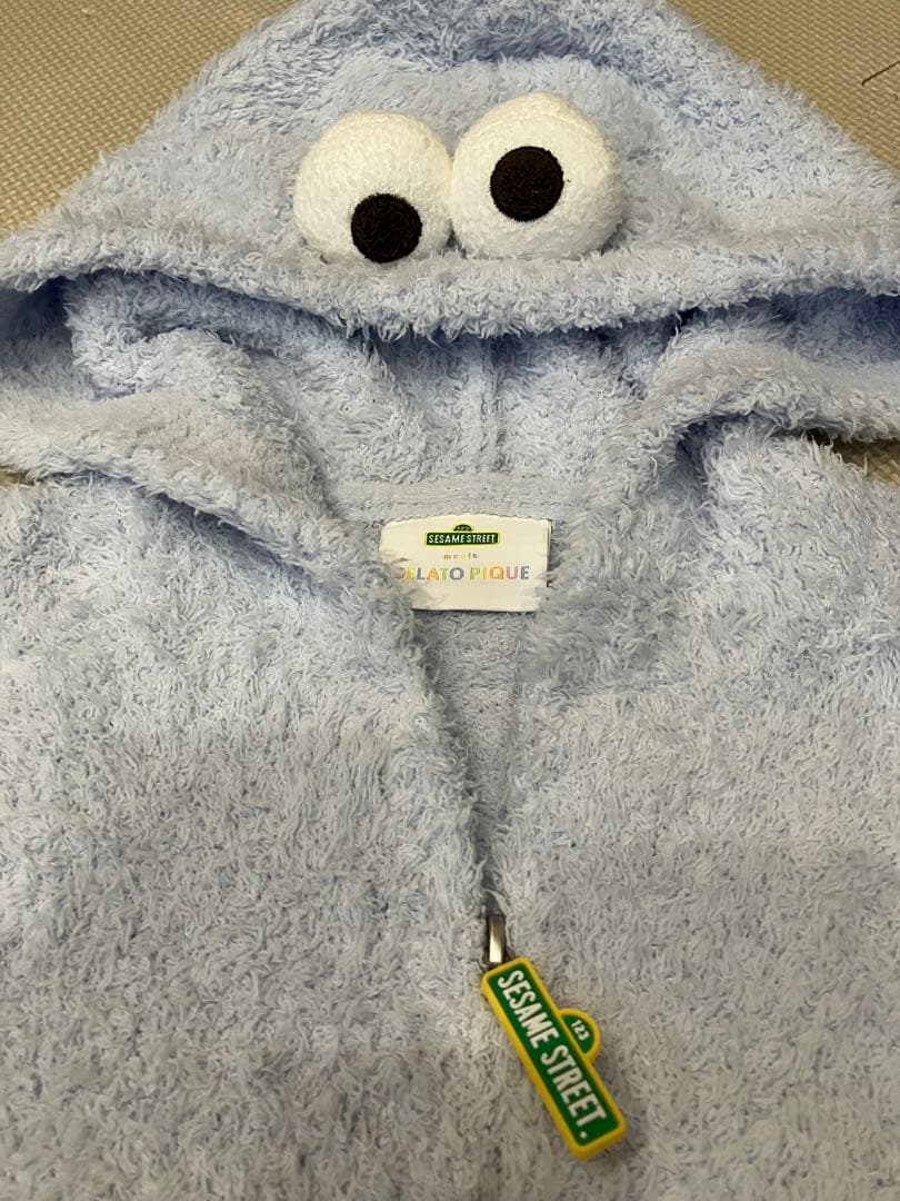ジェラピケ クッキーモンスター パーカー＆ショートパンツセット