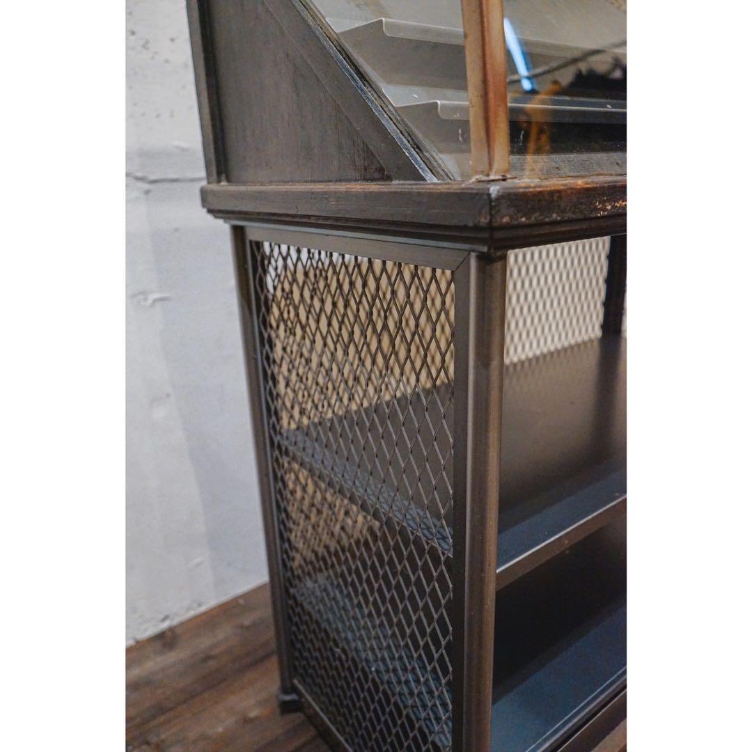 ガラス　ショーケース　アイアン　店舗　GANZ 出品今週中まで