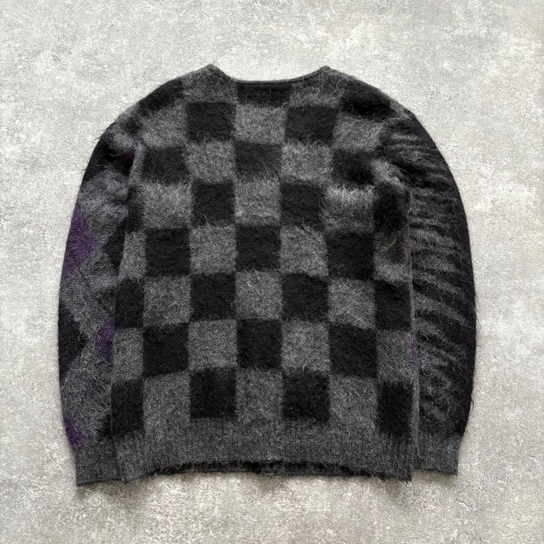 【NEEDLES】 ニードルズ ビームス別注 モヘヤカーディガン クレイジー柄