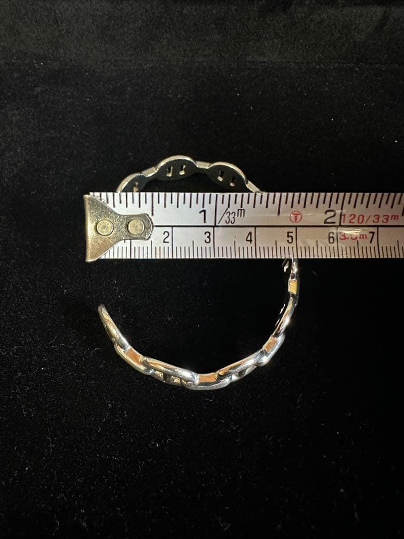 未使用 HERMES エルメス　アンシェネ　バングル　LG シェーヌダンクル