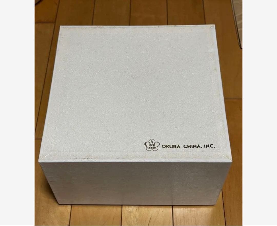 大倉陶園ブルーローズ金彩 ティーコーヒーカップ&ソーサーデザート皿ペアセット