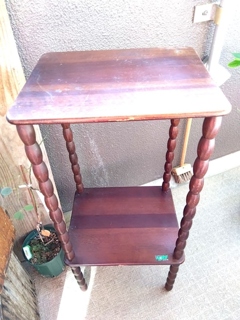 昭和レトロ ナジコ 木製ラック ヴィンテージ 2段　Najico