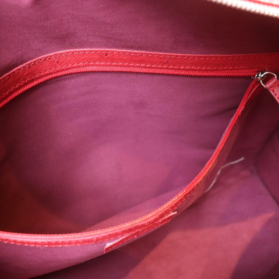 未使用 オーストリッチ フルポイント スクエア トートバッグ ostrich