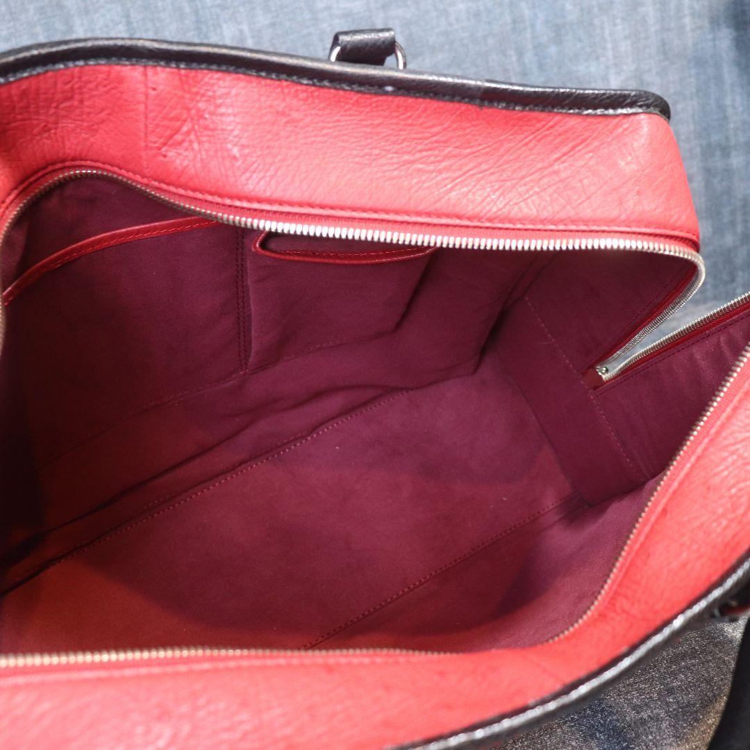 未使用 オーストリッチ フルポイント スクエア トートバッグ ostrich