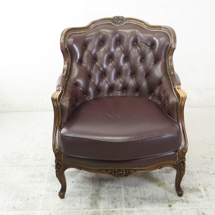 4点同時購入 にゃんコロ様 カリモク最高峰ドマーニ ルイ15世 1人掛けソファ