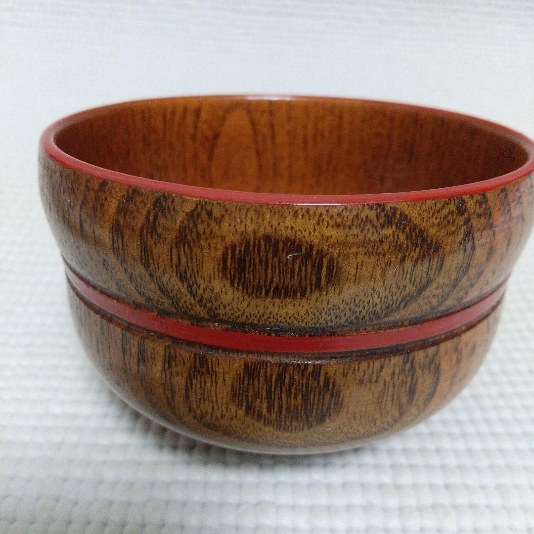 手に馴染む♪ひさご型の 特選 汁椀揃 うるし塗装 5客