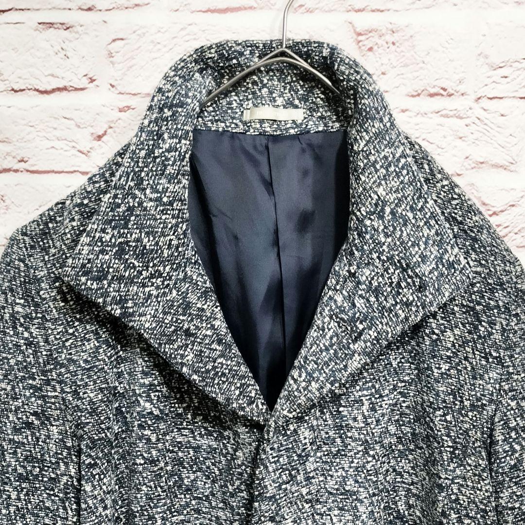 【美品】HIGHT STREET イタリアンカラー ツイード トレンチコート