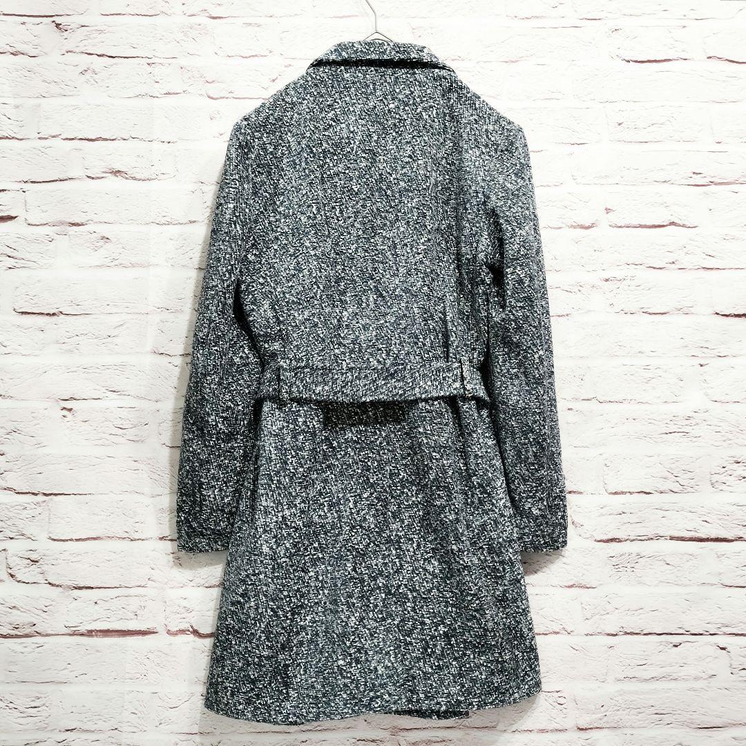 【美品】HIGHT STREET イタリアンカラー ツイード トレンチコート