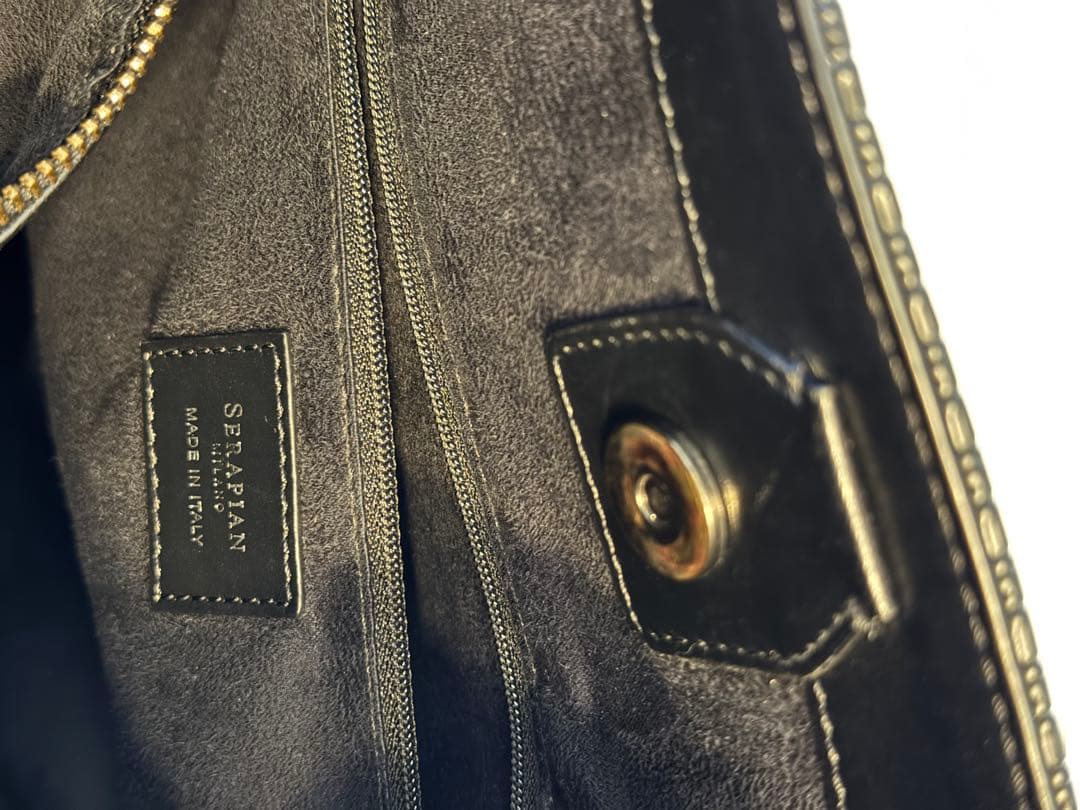 Serapian secret トートバッグ 黒