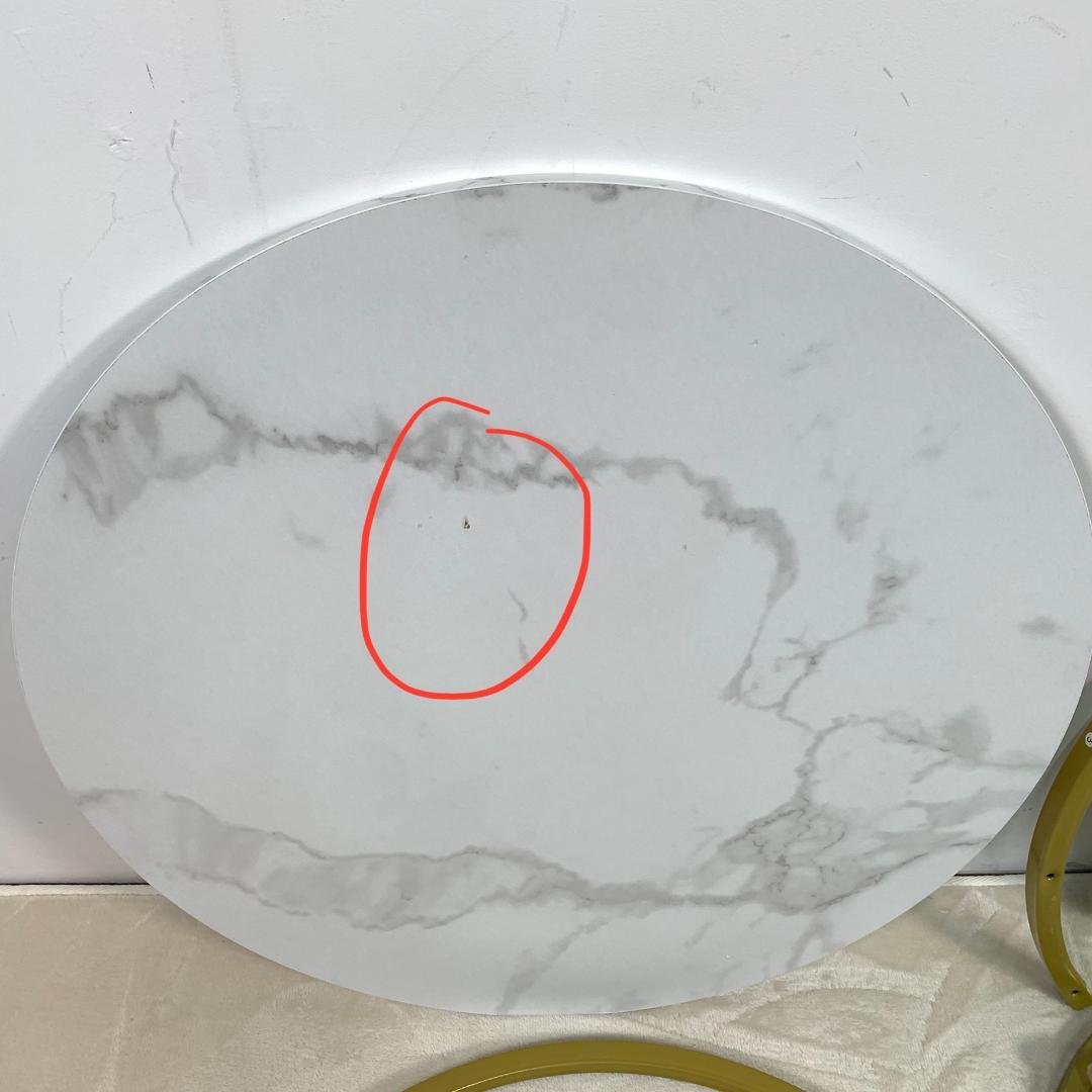 訳あり部品センターテーブル テーブル ローテーブル 大理石調波紋1706-160