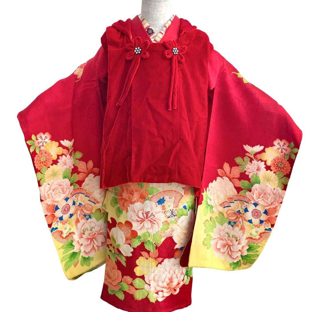 ★レトロ　アンティーク　女の子　子供着物　七五三　3歳　大正ロマン　NO24