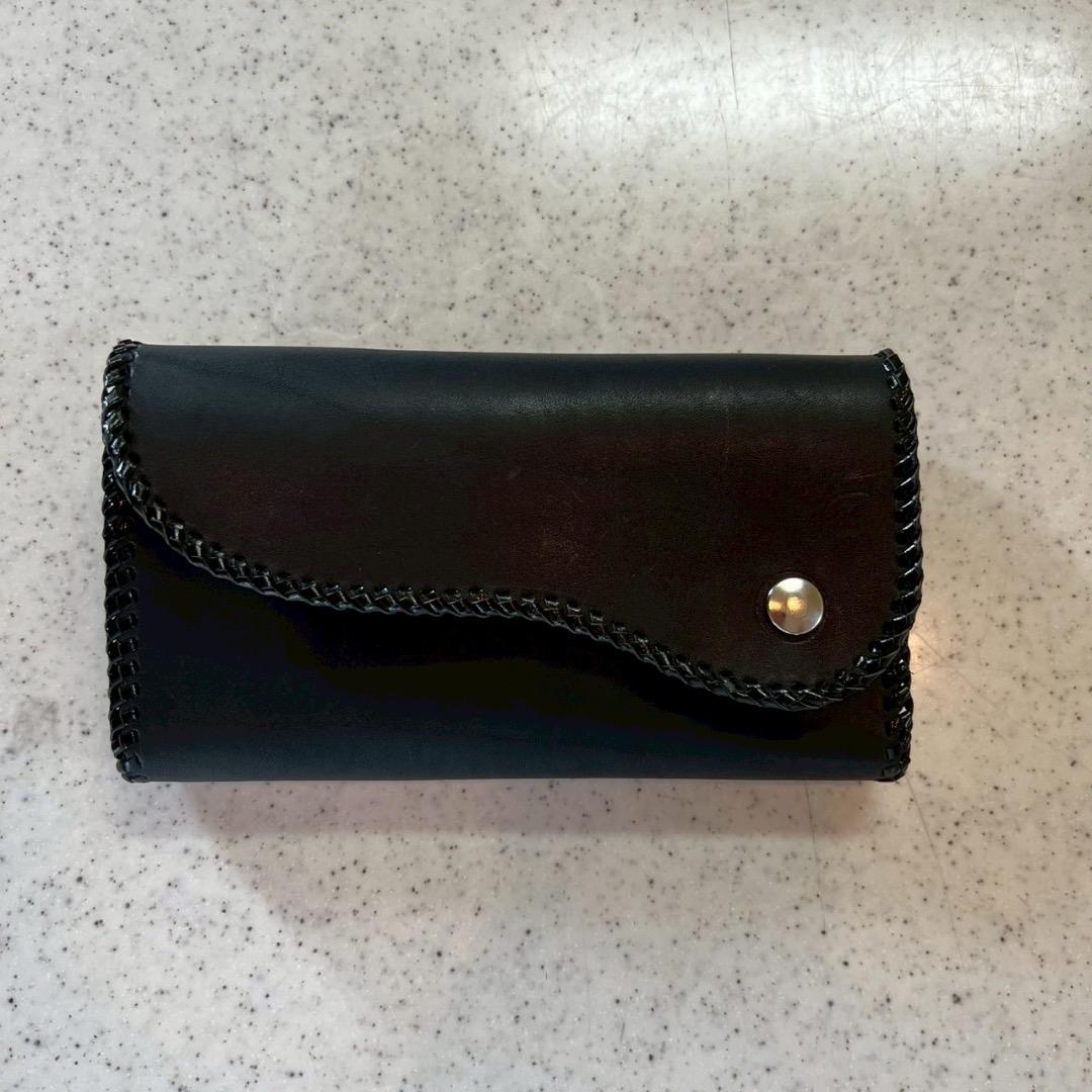 牛本革 ハンドメイド　ウエストポーチ