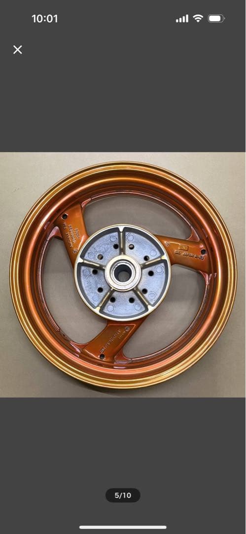 XJR1200.1300前後ホイール、アルマイト塗装