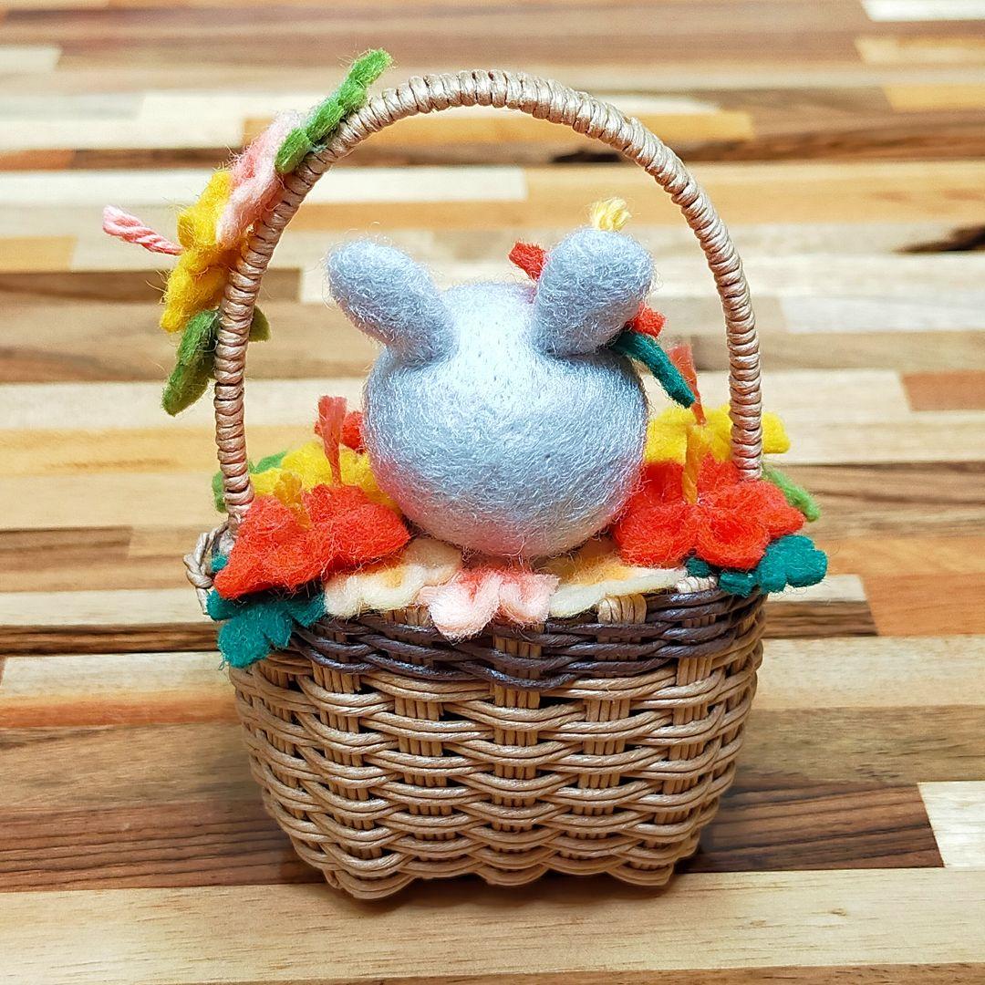 ✿お値下げ中✿羊毛フェルト✿うさぎちゃん✿フェルトフラワー✿ハイビスカス✿かめ✿