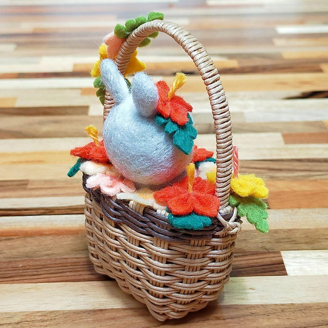 ✿お値下げ中✿羊毛フェルト✿うさぎちゃん✿フェルトフラワー✿ハイビスカス✿かめ✿