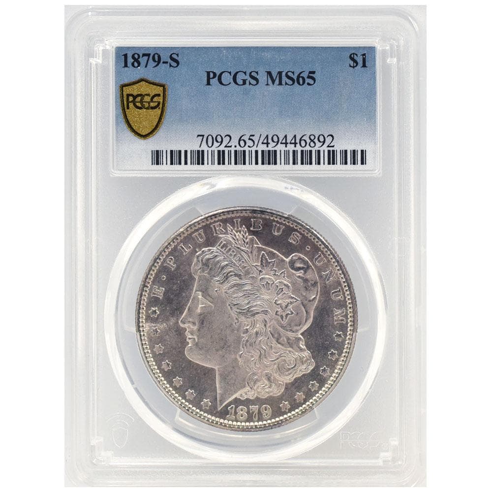 1879-S モルガンダラー銀貨・ドル MS65 PCGS認証 アメリカ 065