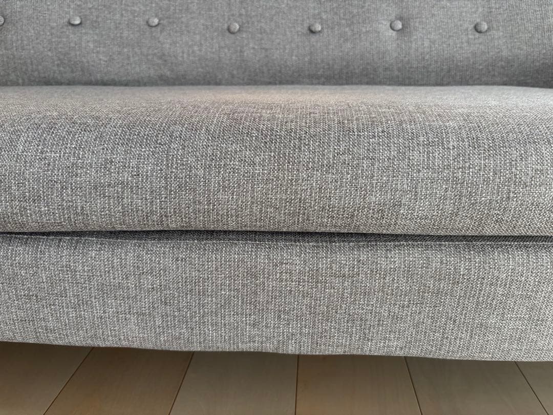 【値下げ】モダンデコ　3人掛けソファ　ヘザーグレー
