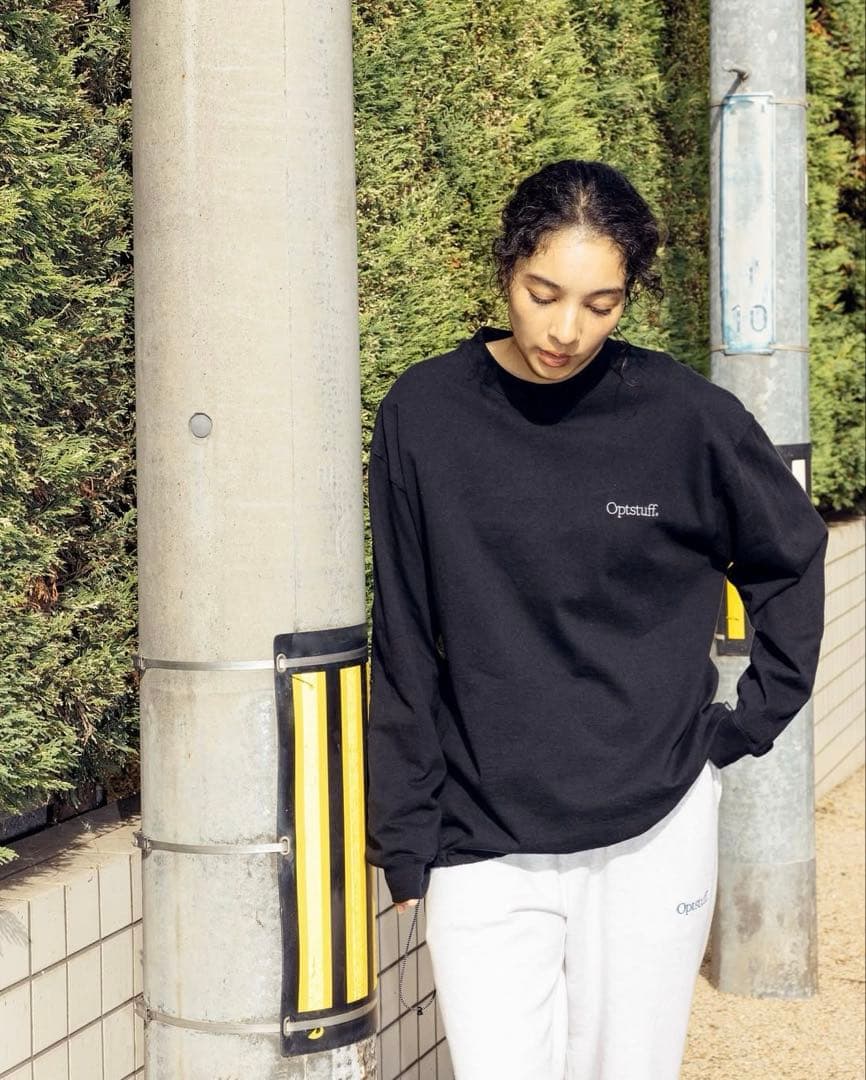 トップス OPTSTUFF DREWSTRING LONG SLEEVE T-SHIRT