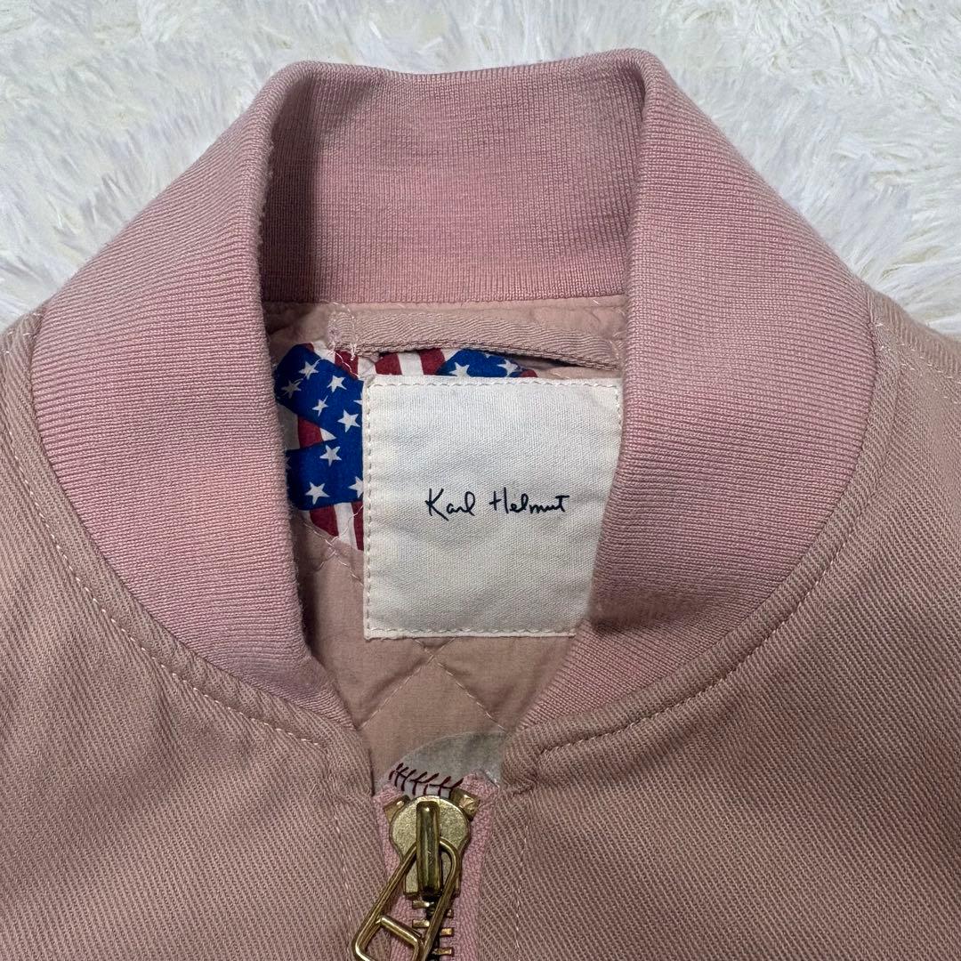 n*i様 カールヘルム ピンクハウス　MA-1 キルティング　中綿　野球　ピンク