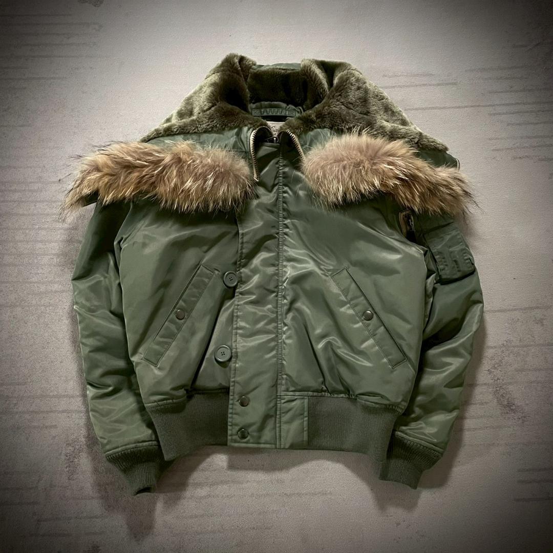 超美品 AVIREX N-2B フライトジャケット リアルファー M