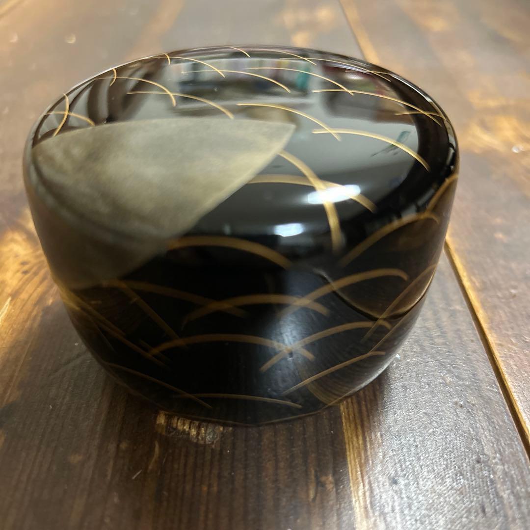 茶道具　新井司峰作　平棗　鈴虫蒔絵　加賀蒔絵師