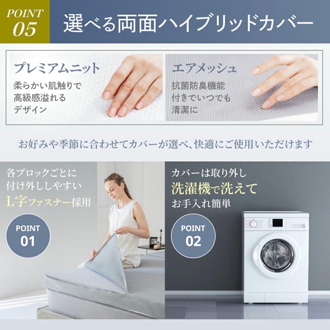 GOKUMIN 三つ折り　シングル　プレミアムグランマットレス　極厚10cm ①