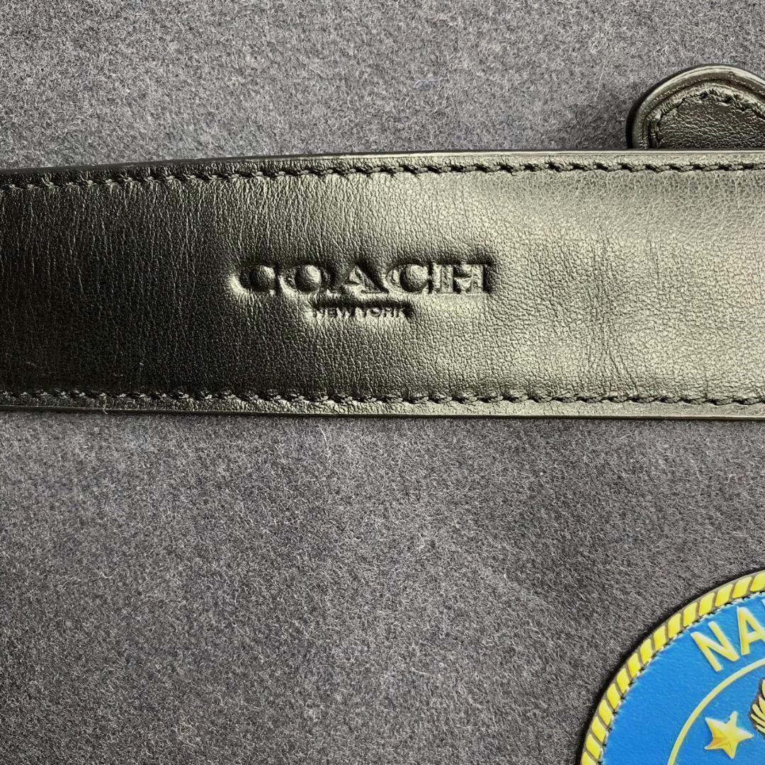 60%OFF　COACH フェルトレザー パッチズ チャールズ カメラ バッグ