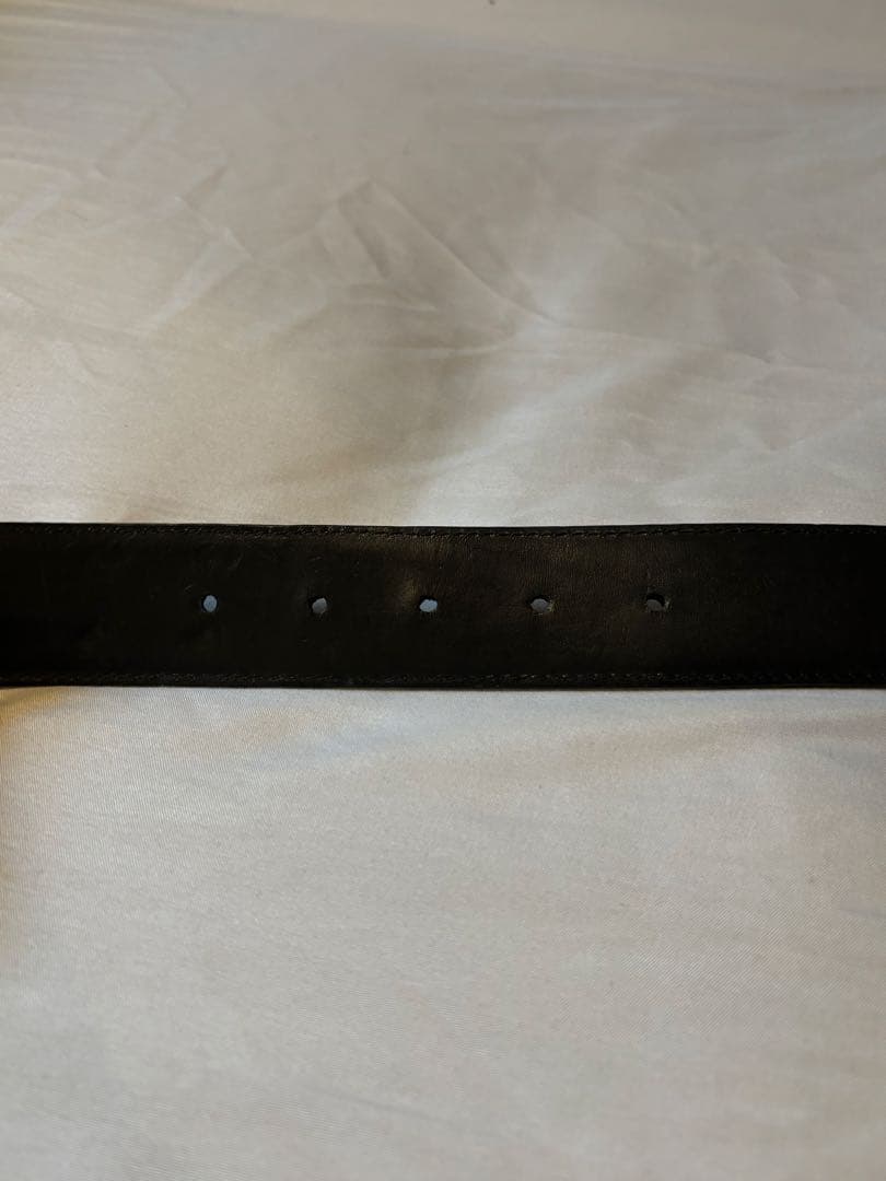 CHROME HEARTS レザーベルト CHロゴ バックル シルバー925