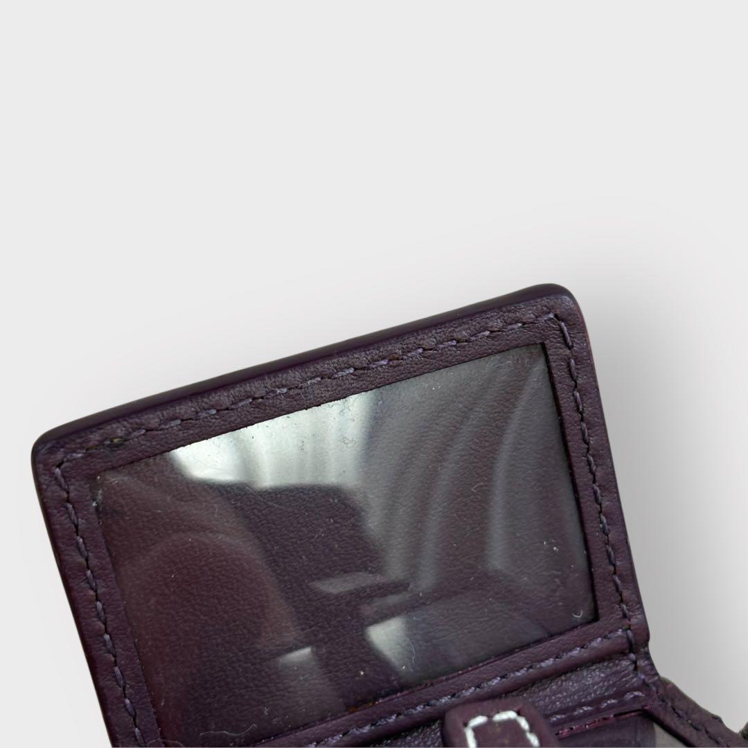 小物 Coach Picture Frame Charm Purple Heart