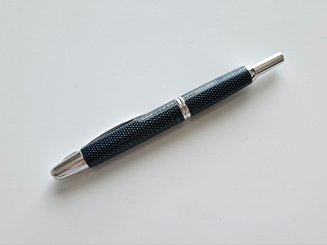 pilot パイロット キャップレス 絣 青 fニブ