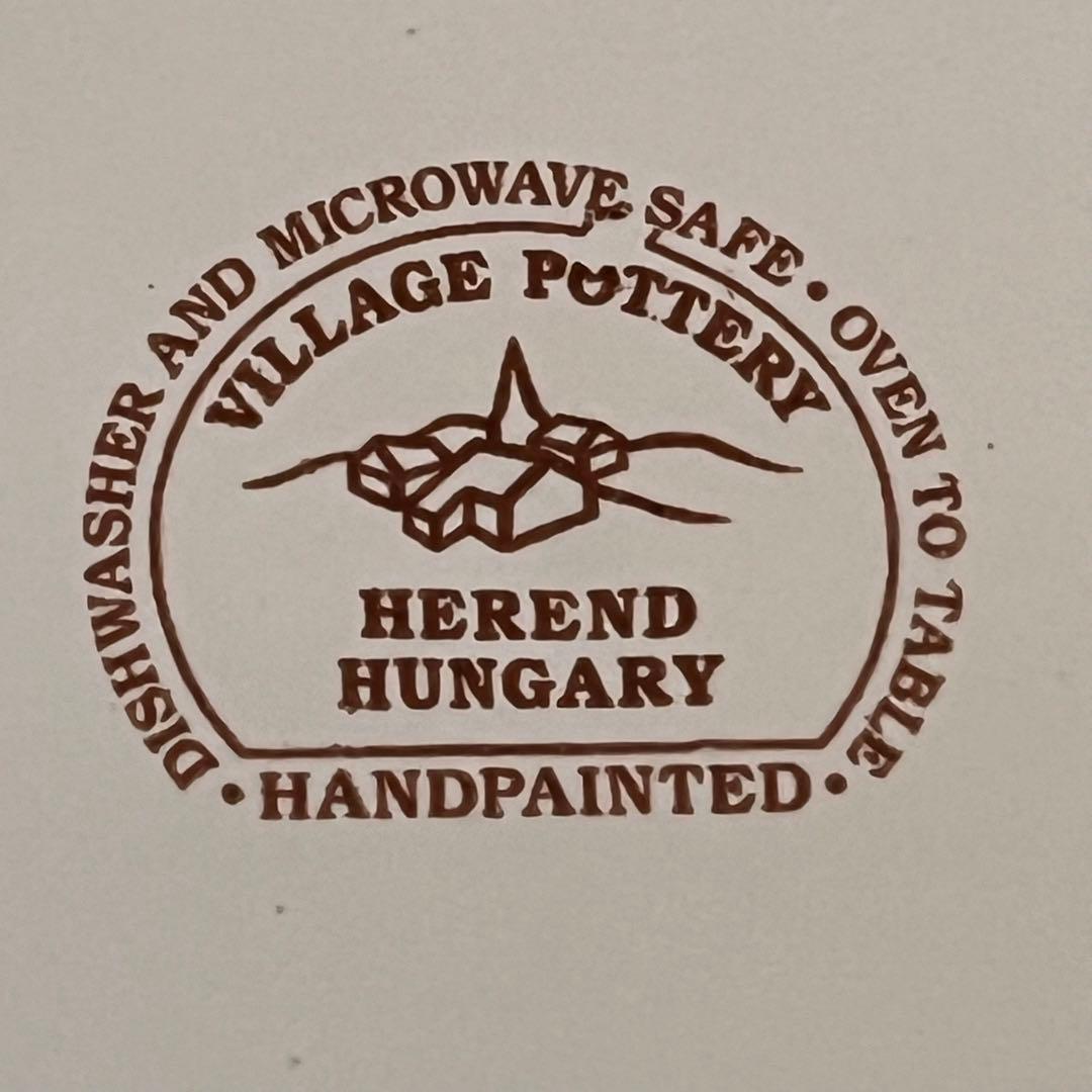 【レア美品】ヘレンドビレッジポッタリー★ジンジャーブレッドマン★手描きプレート