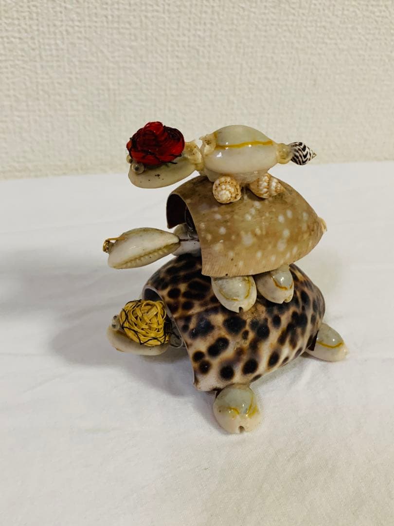 亀　置物 親子　カメ