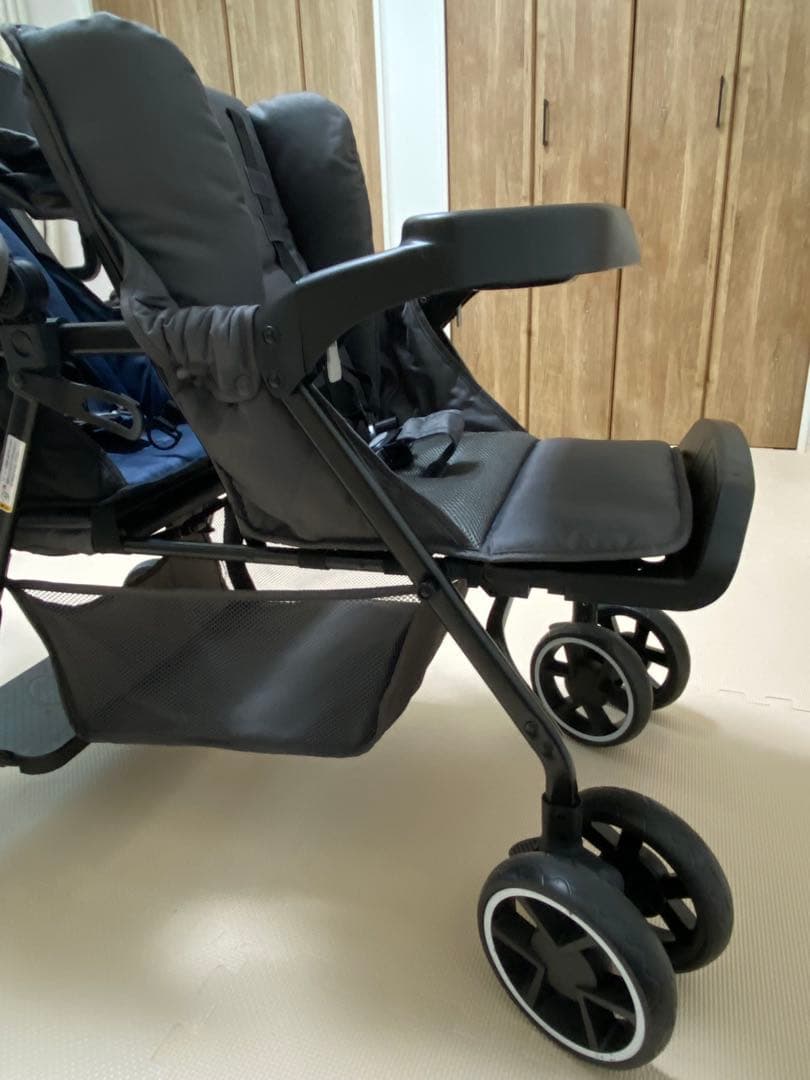 KATOJI カトージ　二人でゴー　2人乗りベビーカー グレー