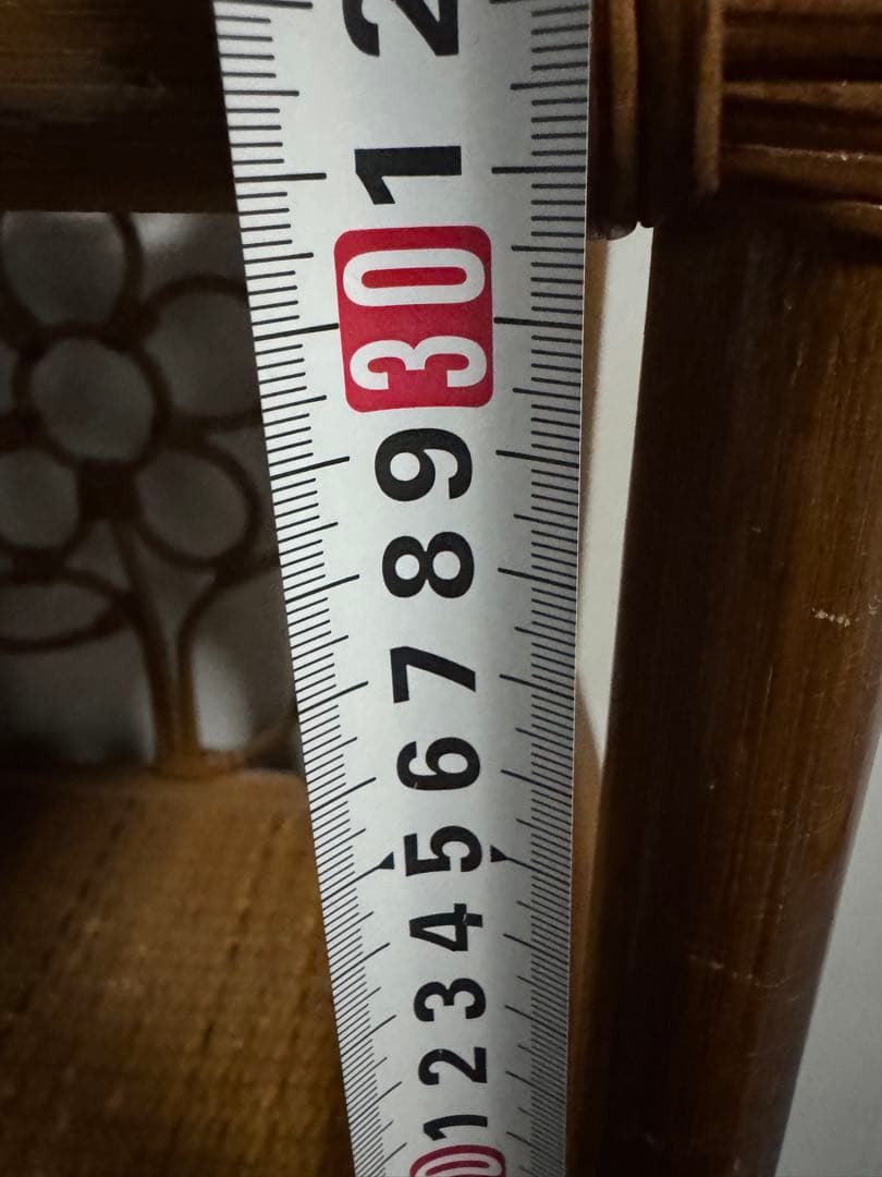 も*り様 ヴィンテージ　ラタンディスプレイラック　引き出し付き3段飾り棚　籐家具