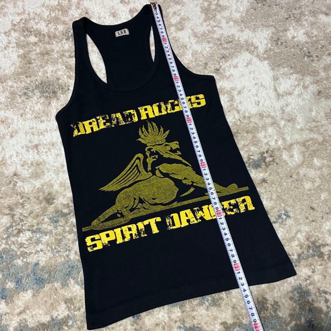 LGB初期TANK TOP人気DREAD ROCKS黒archiveロックY2K