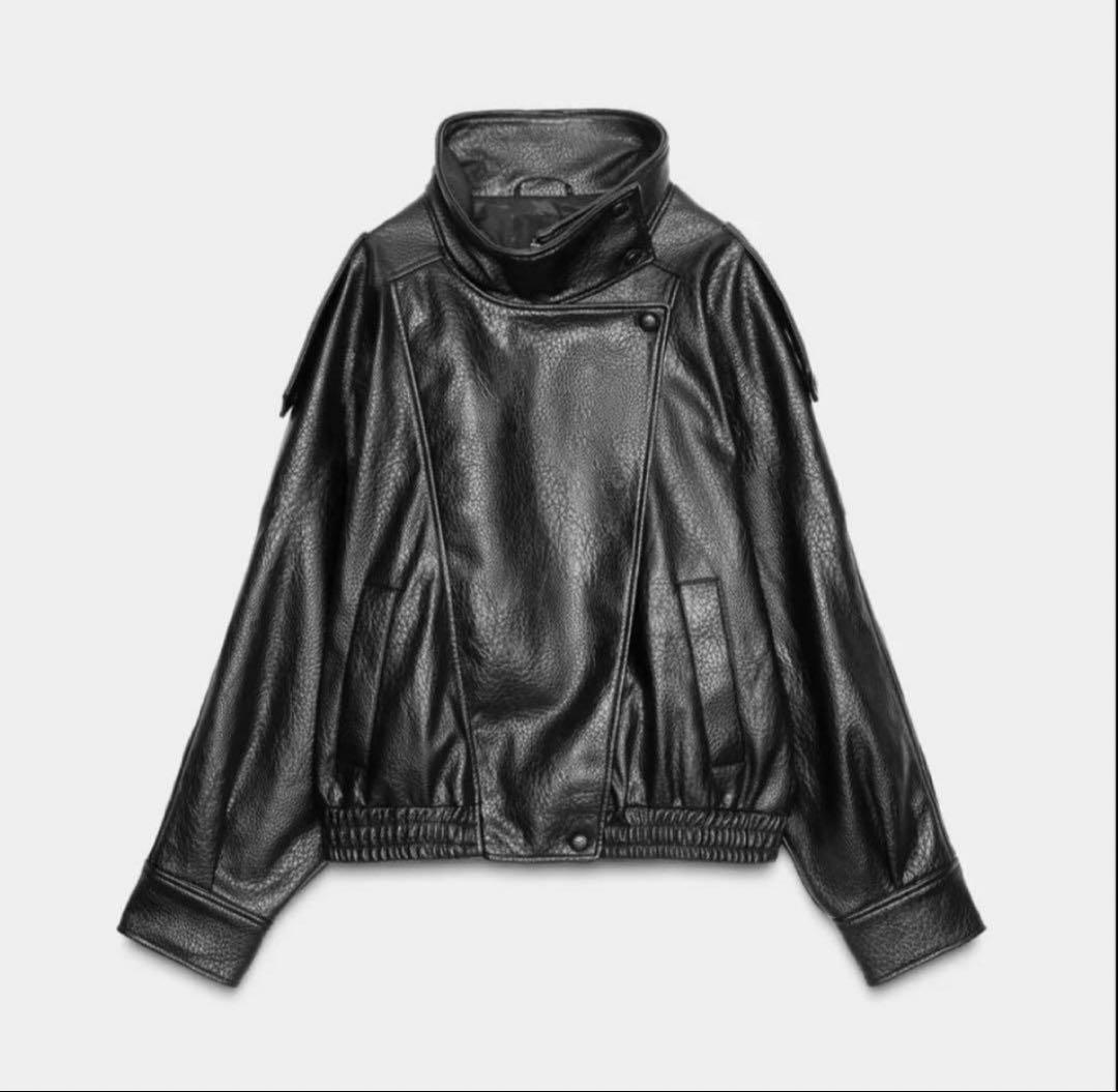 ZARA レザー風ジャケット　最終値下げ
