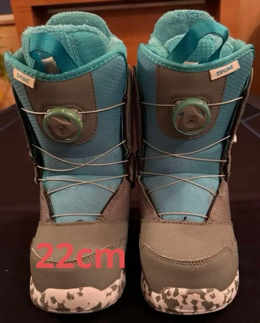 美品Burton バートン　キッズブーツ　ジップライン　22cm