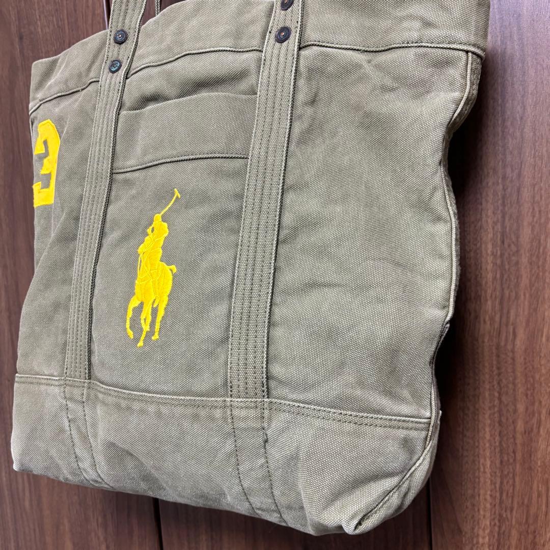 RALPH LAUREN ビッグポニー刺繍 キャンバス トートバッグ