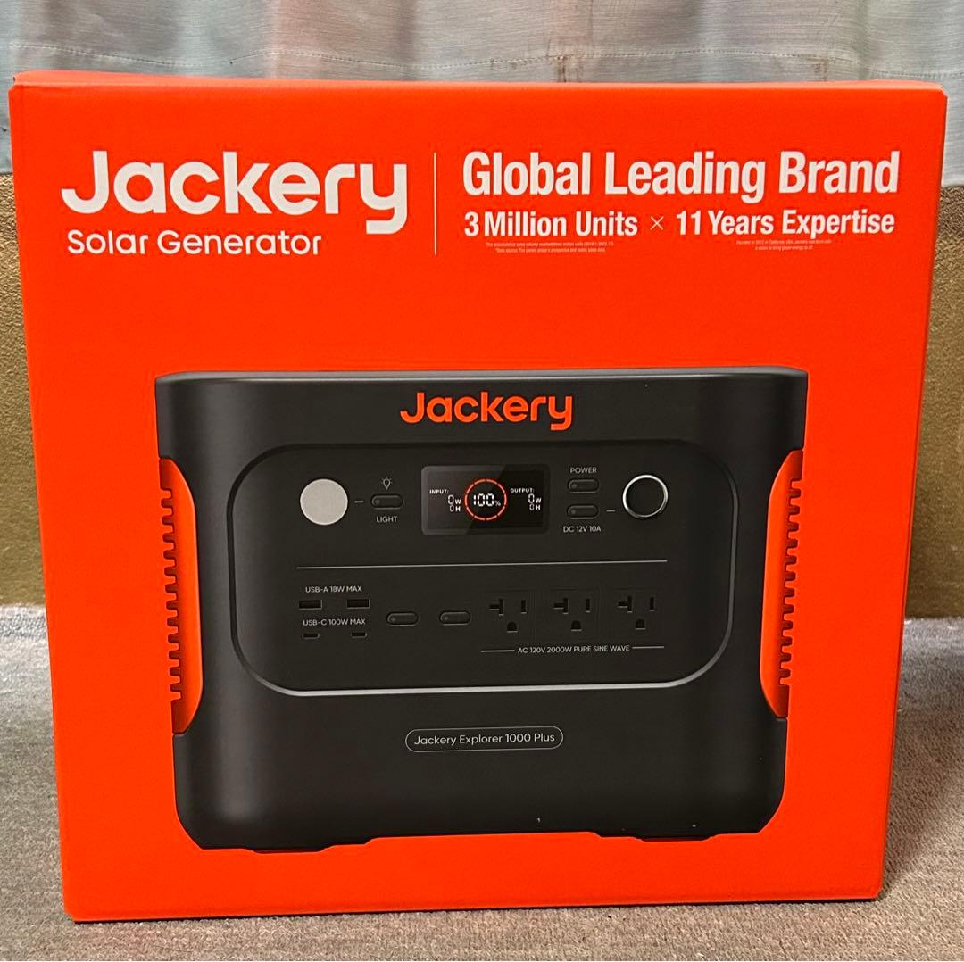 【動作確認のみほぼ新品】　Jackery 1000 Plus ポータブル電源
