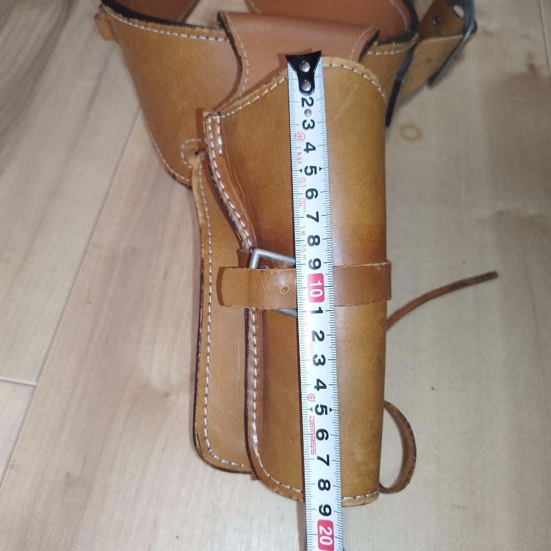 東京CMC ウエスタン ガンベルト ホルスター　飾り弾18個 本革 レザー