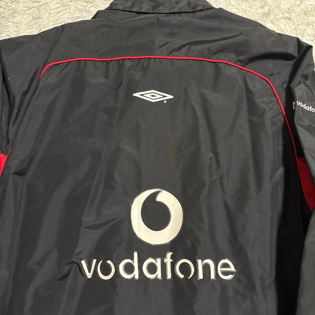 00s マンチェスターユナイテッド アンブロ ハーフジップ ナイロン ジャケット