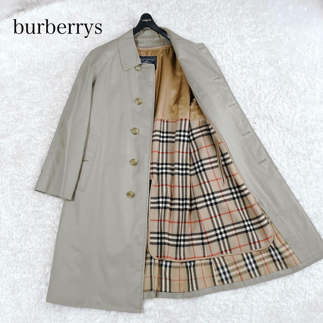 バーバリーズ✨ステンカラーコート ライナー ノバチェック ロング ベージュ M