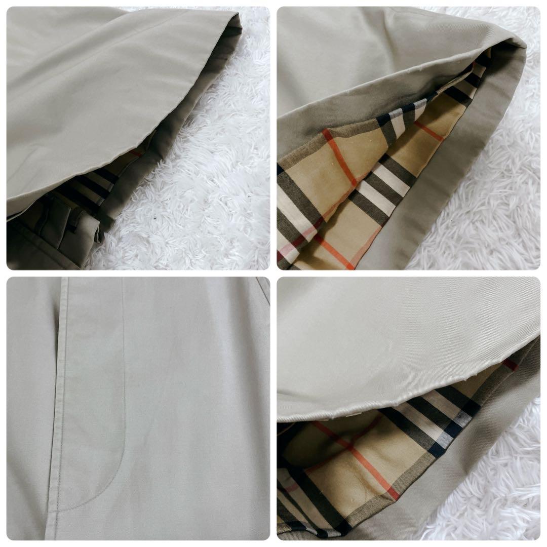 バーバリーズ✨ステンカラーコート ライナー ノバチェック ロング ベージュ M