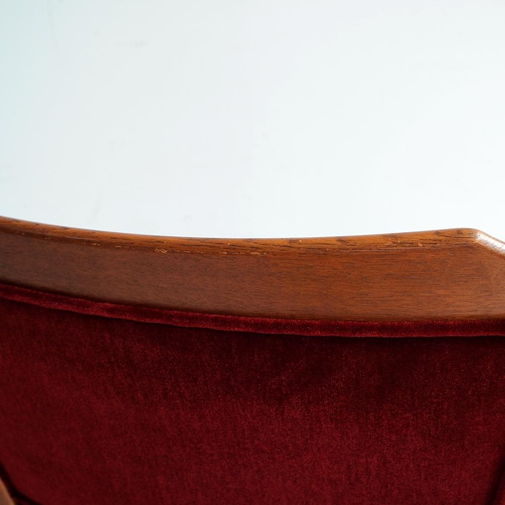 オールドカリモク コロニアル デスクチェア アーム付 ビンテージ ZR24114